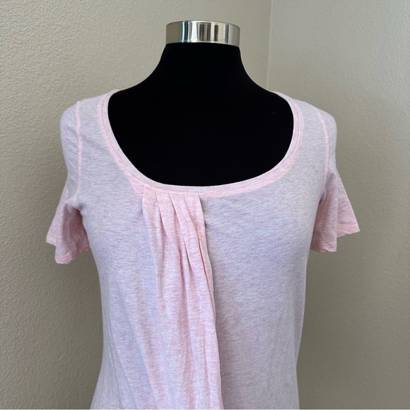Lululemon Open Front Heather Pink Short Sleeve T shirt - Picture 3 of 11